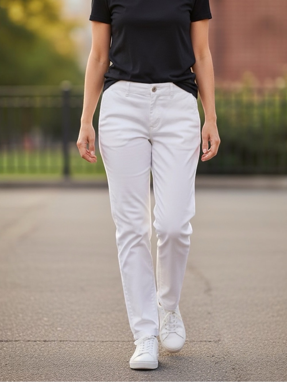 Polo Ralph Lauren Girls Size 20 White Chino Pants Straight Leg Uniform Preppy